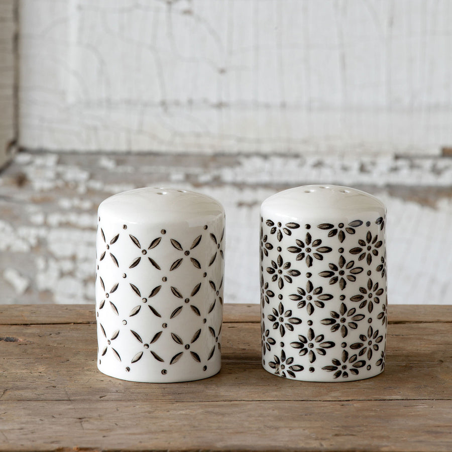Norden Pattern Salt & Pepper Shakers