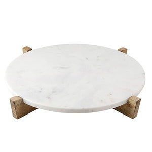 Marble + Mango Wood Tray