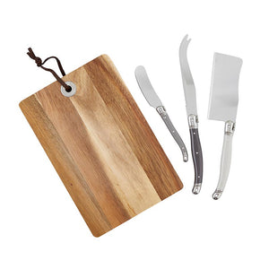 Wood Cheese Board Set