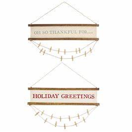 Holiday Greetings Photo Hanger