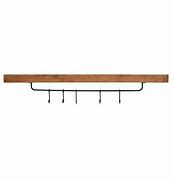 Solid Wood Shelf - Hook Wall Mounted