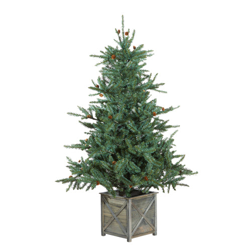 5.5' Unlit Green Littleton Spruce Tree in Box Stand
