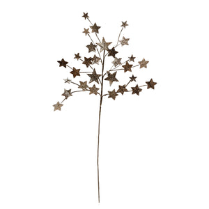 Birch Bark Star Pick with Glitter