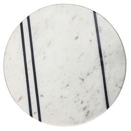 Marble Pedestal With Black Accents