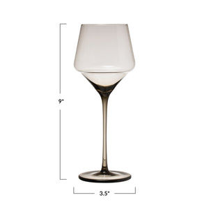 Wine Glass, Smoke Color
