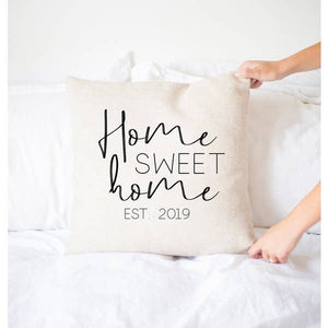 Home Sweet Home EST. 2020 Pillow Cover