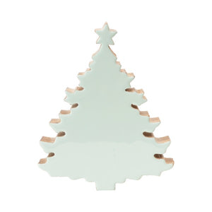Enameled Mango Wood Christmas Tree