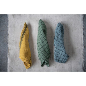 Linen Tea Towel, 3 Colors, 2 Styles