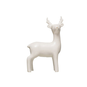 Ceramic Standing Deer with Gold Nose