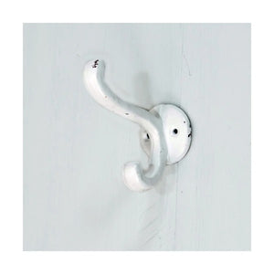 5" MATTE METAL HOOK WHITE