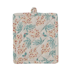 Pot Holder with Floral Pattern, Multi Color
