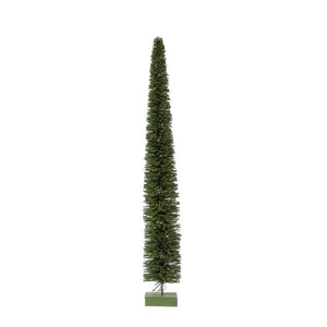 Rattan Tree with LED Lights and Wood Base
