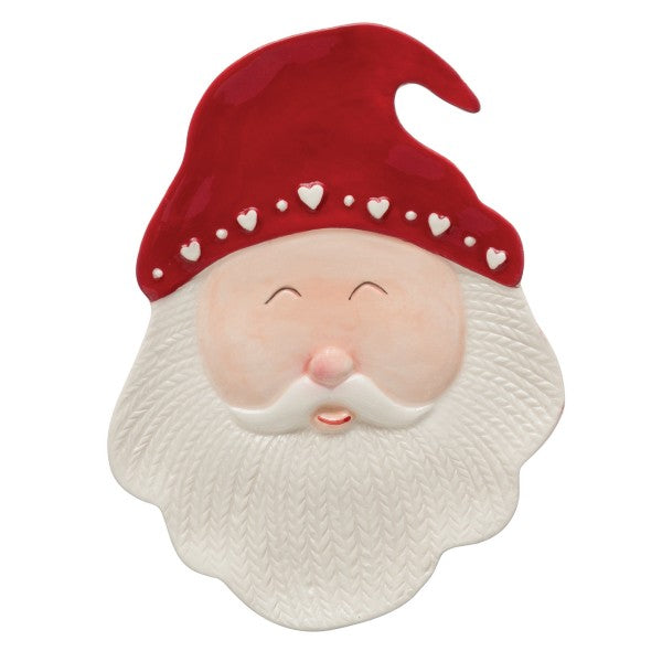 Stoneware Santa Dish
