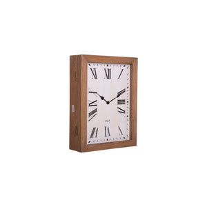 Wood Double Sided Clock With Bracket