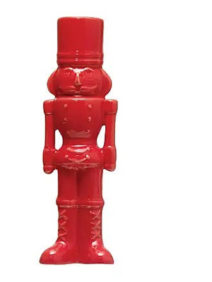 Red Stoneware Nutcracker