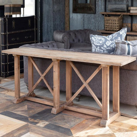 Reclaimed Oak & Pine Sofa Console