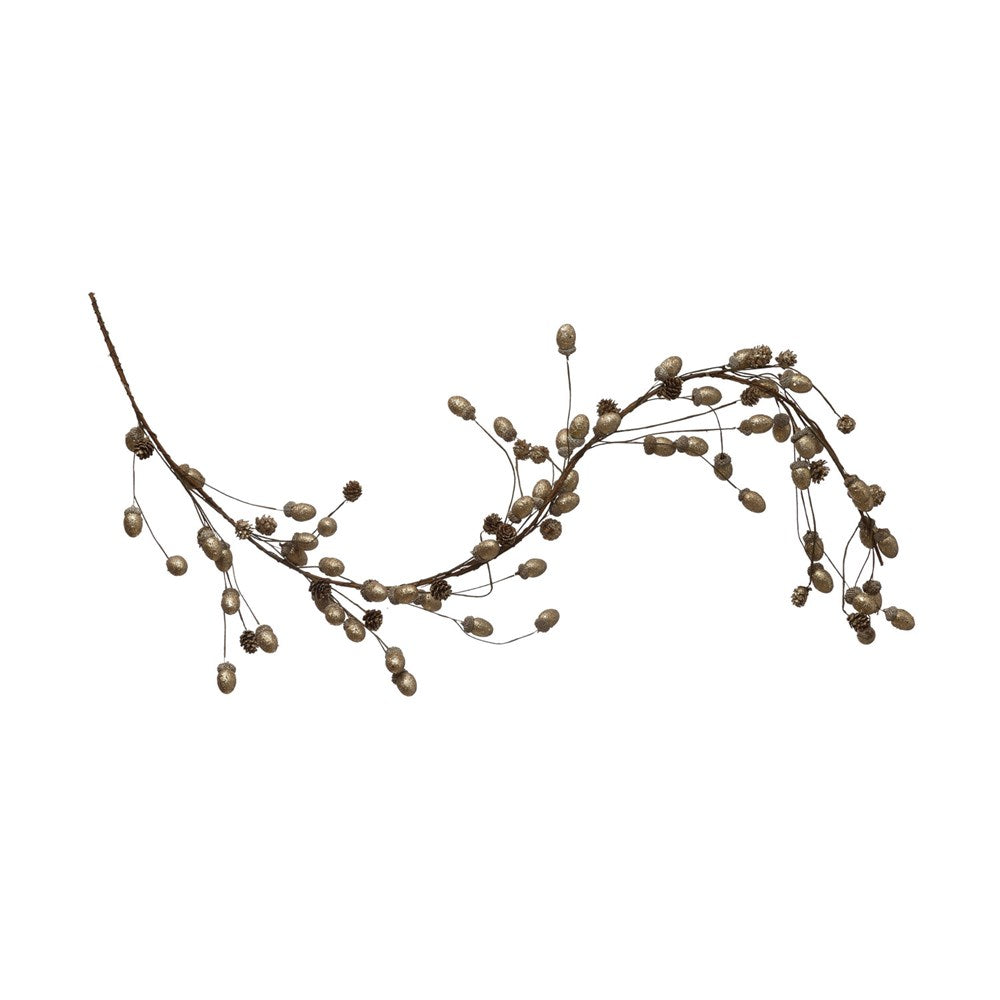 55" L Faux Acorn & Pinecone