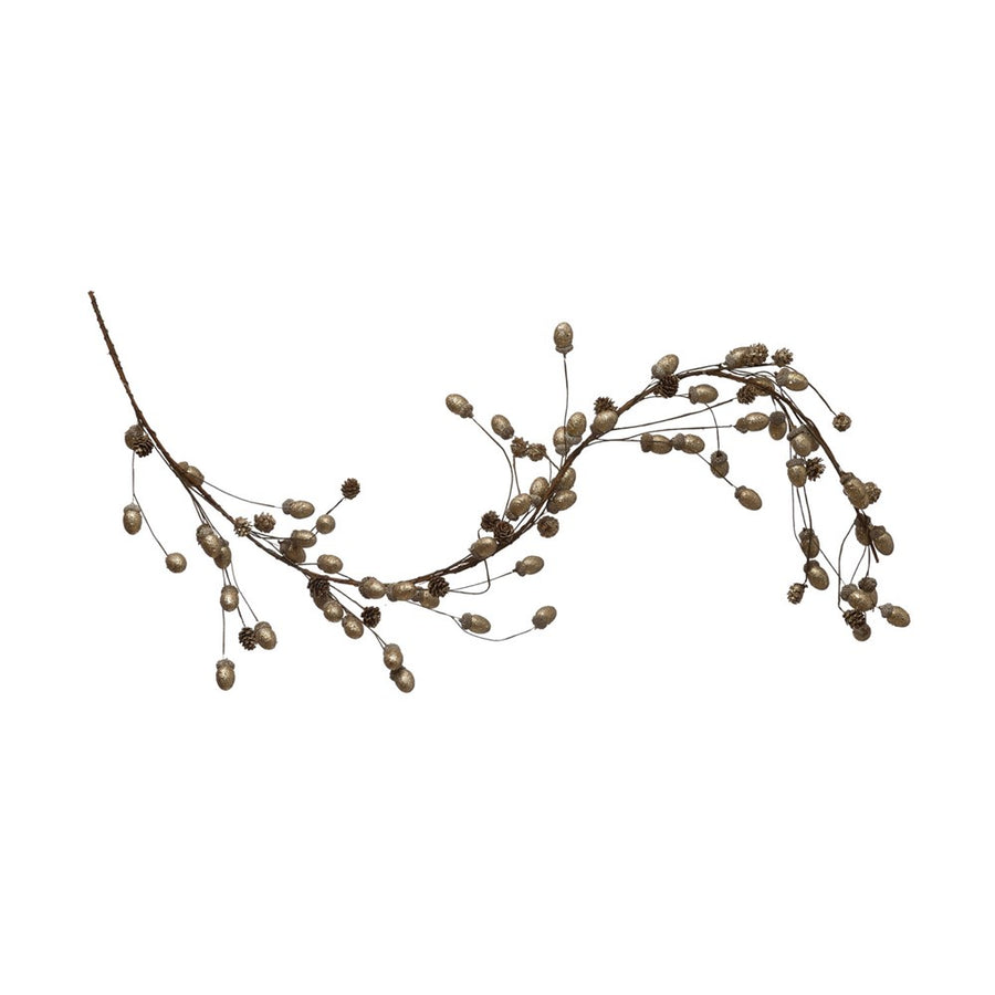 55" L Faux Acorn & Pinecone
