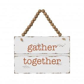 Wood Beaded Door Hanger