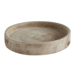Paulownia Wood Hand-Carved Tray