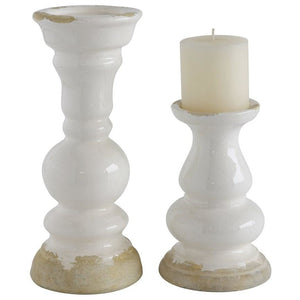 Stoneware Pillar Holder