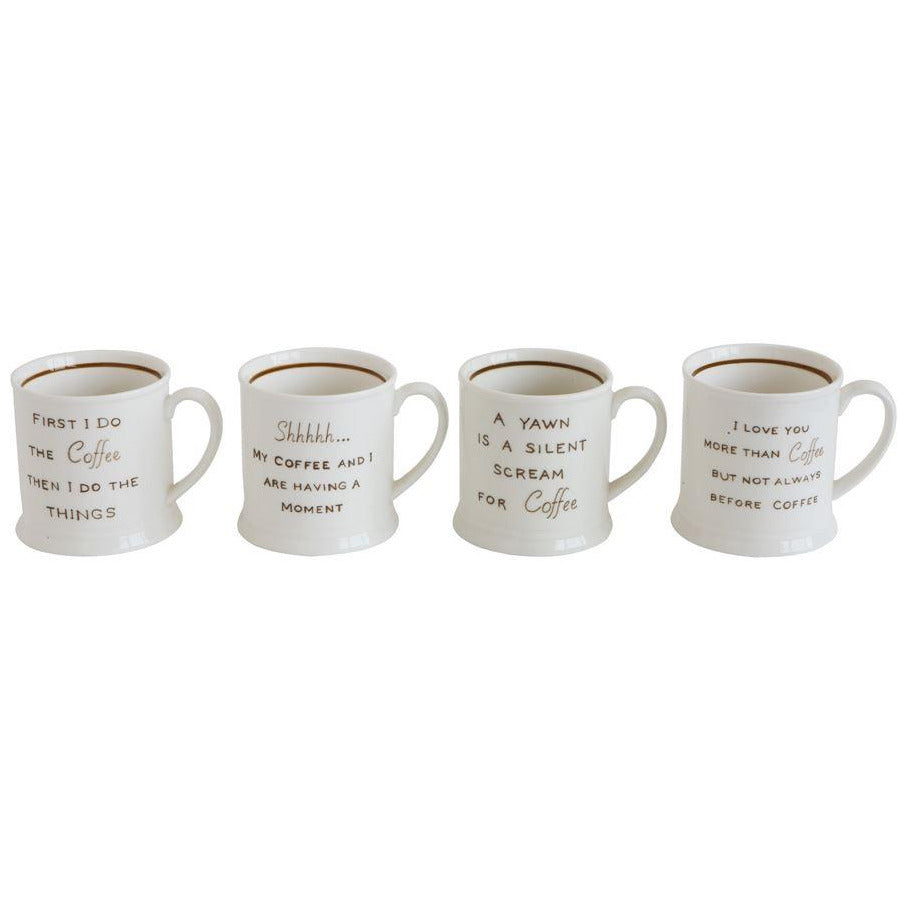 Stoneware Mug - Coffee Sayings
