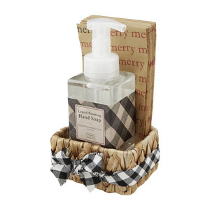 SOAP AND GUEST TOWEL BASKET SET
