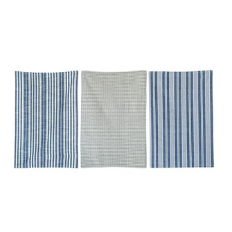 Cotton Tea Towels - Blue