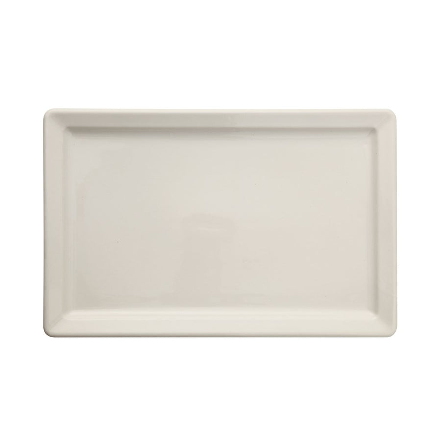 Stoneware Vintage Reproduction Platter- Antique White