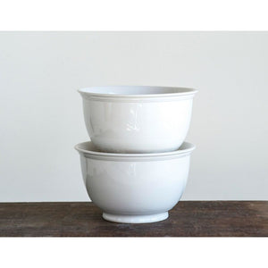 Antique White 10" Stoneware Bowl