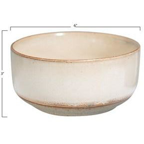 Beige Stoneware Bowl