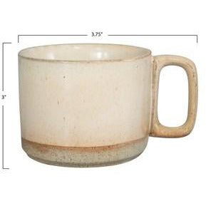 Beige Stoneware Mug