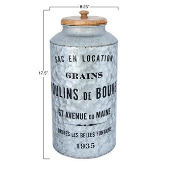 "Grains" Galvanized Container