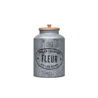 "Fleur" Galvanized Container