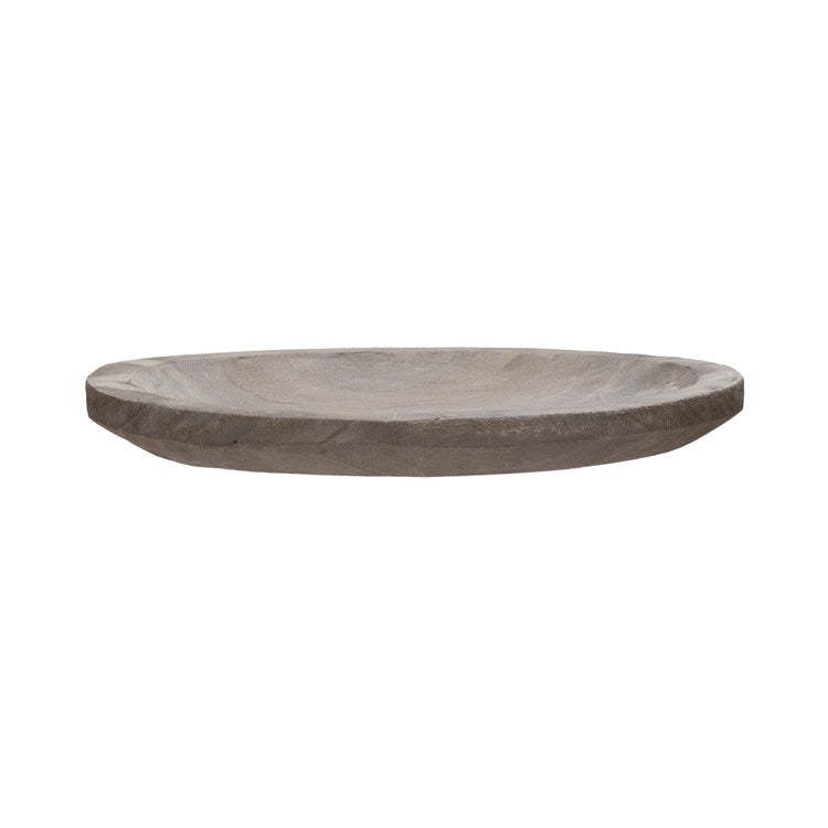 Grey Wash Wood Tray