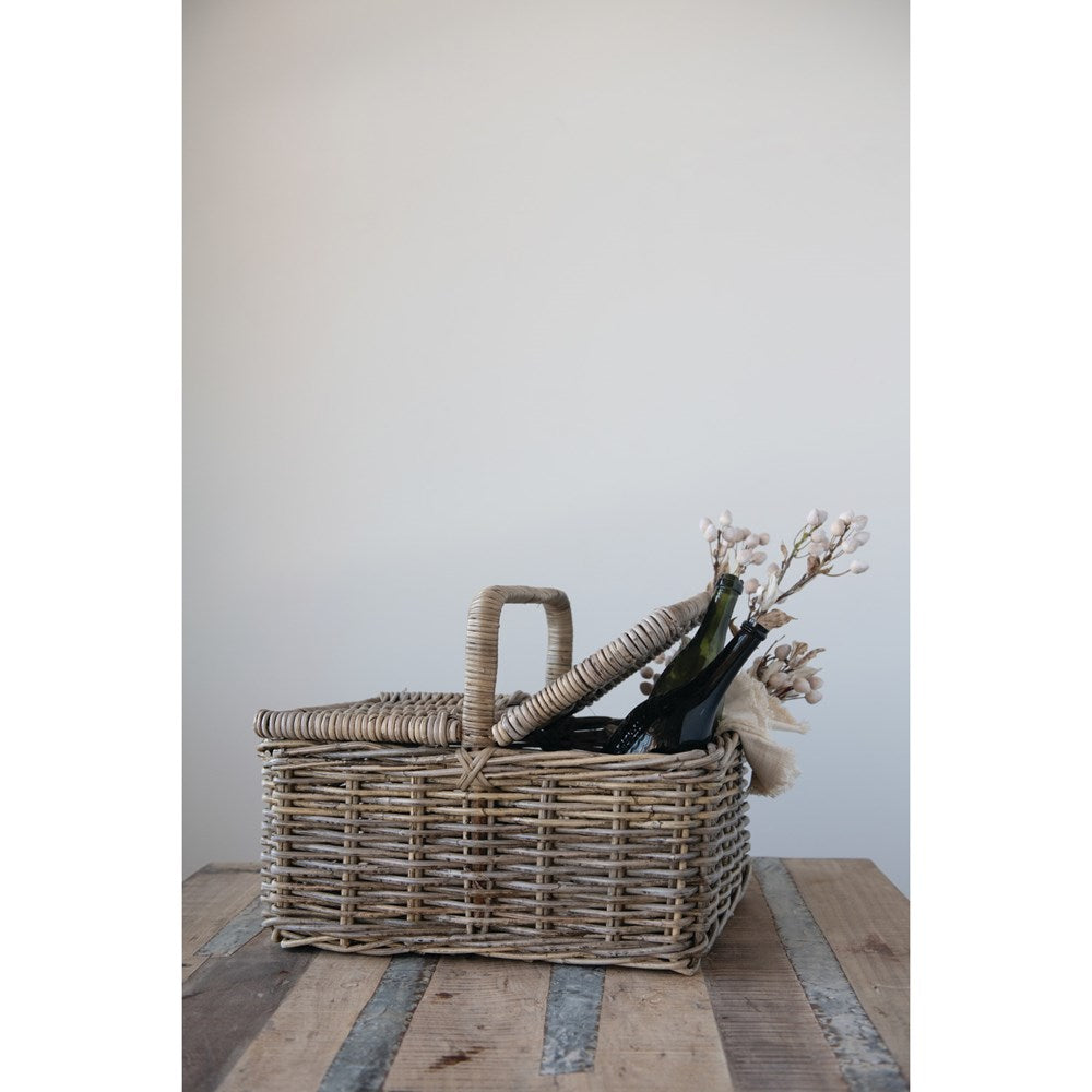 Rattan Picnic Basket