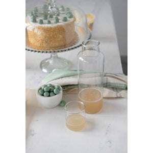 Recycled Glass Decanter with Glass