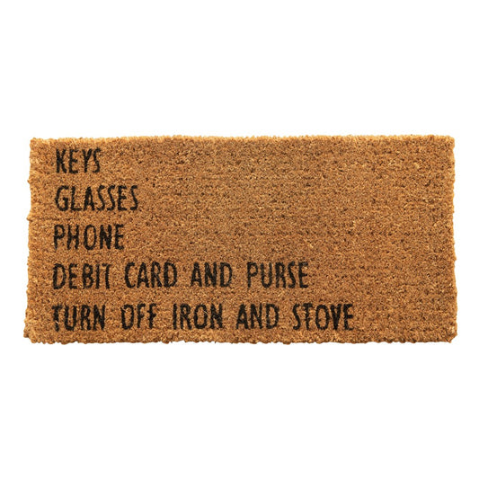 Key Glasses Phone - Doormat