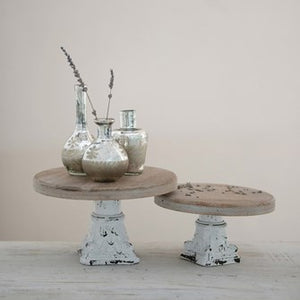 Etched Mercury Glass Vases