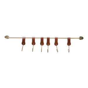 6 Hook - Leather Wall Hook