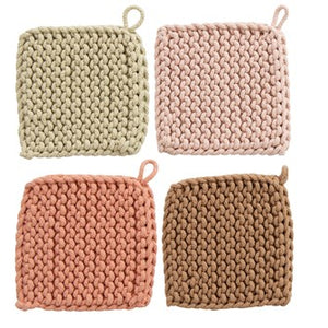 Cotton Crocheted Pot Holder