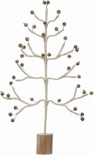 Wool Wrapped Wire Tree with Stripes with Berries