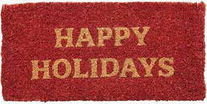 Happy Holidays Doormat - Red