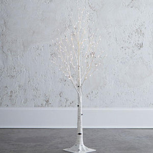 54" Lighted Birch Tree