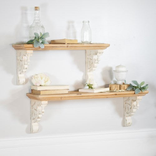 Cream Wood Corbel Shelves