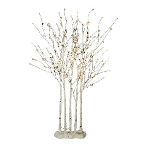 4' Birch Lighted Grove