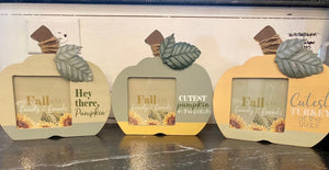 Tabletop Pumpkin Photo Frame