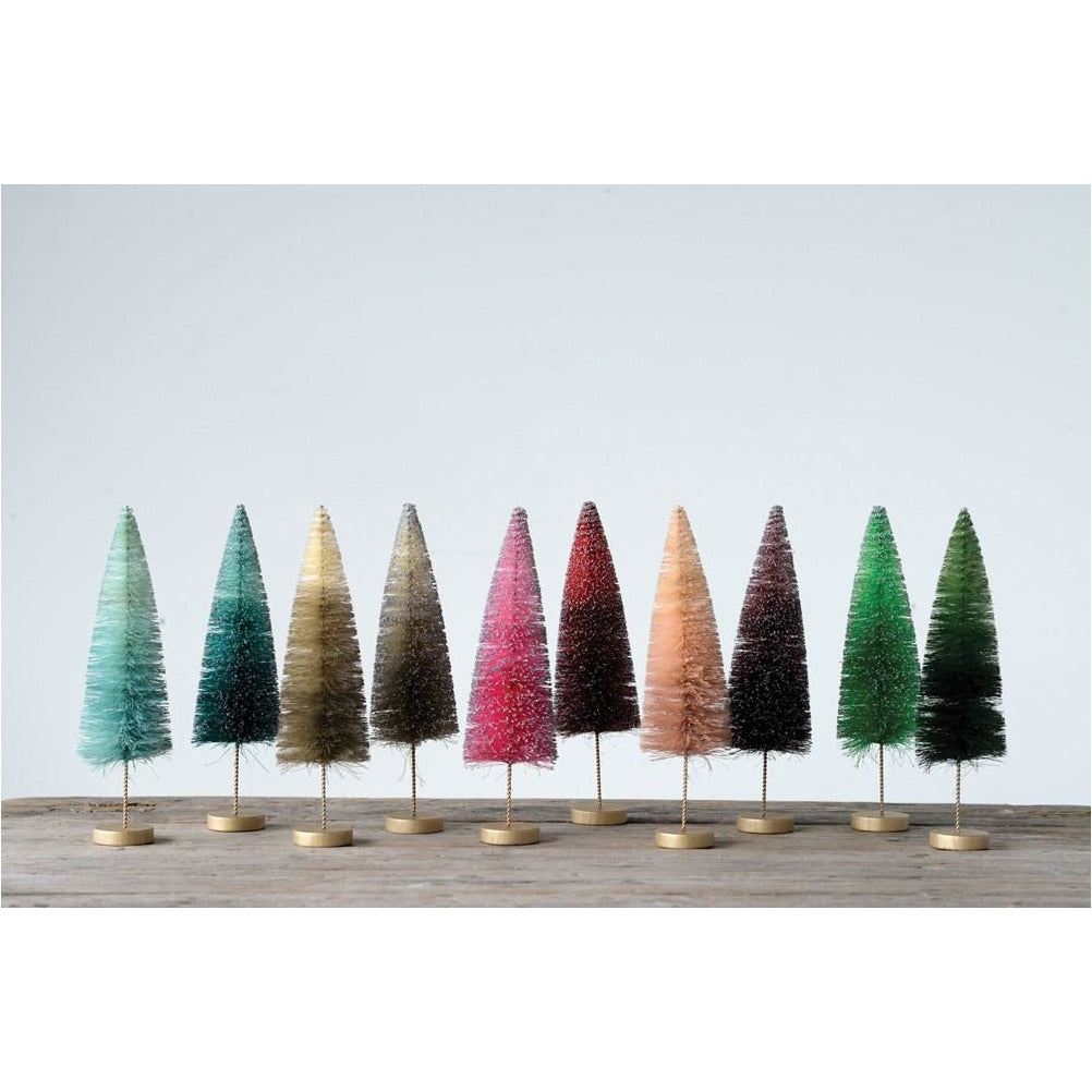 Sisal Bottle Brush Tree - Medium - Ombre