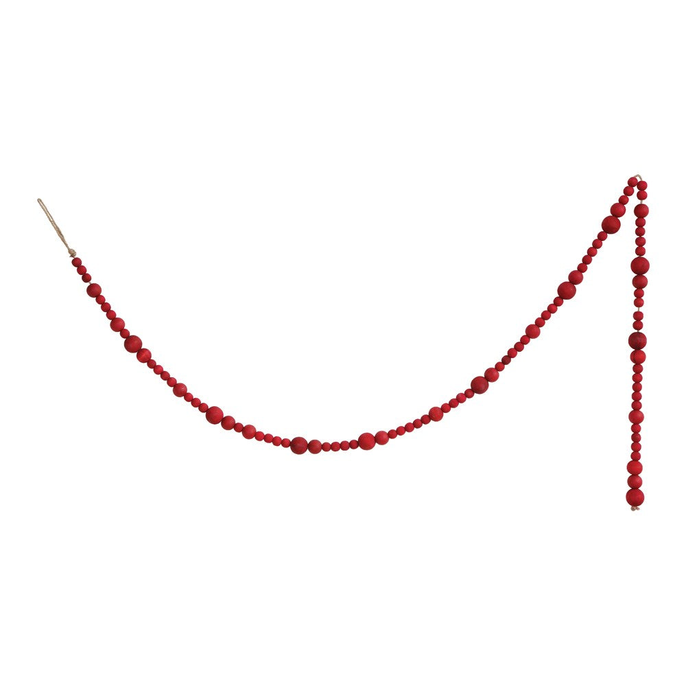 Paulownia Wood Bead Single Strand Garland