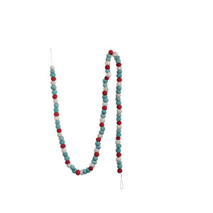 96"L Wool Felt Ball Garland